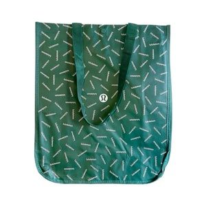 Lululemon Athletica Large Shopping Bag - Green Color, NEW